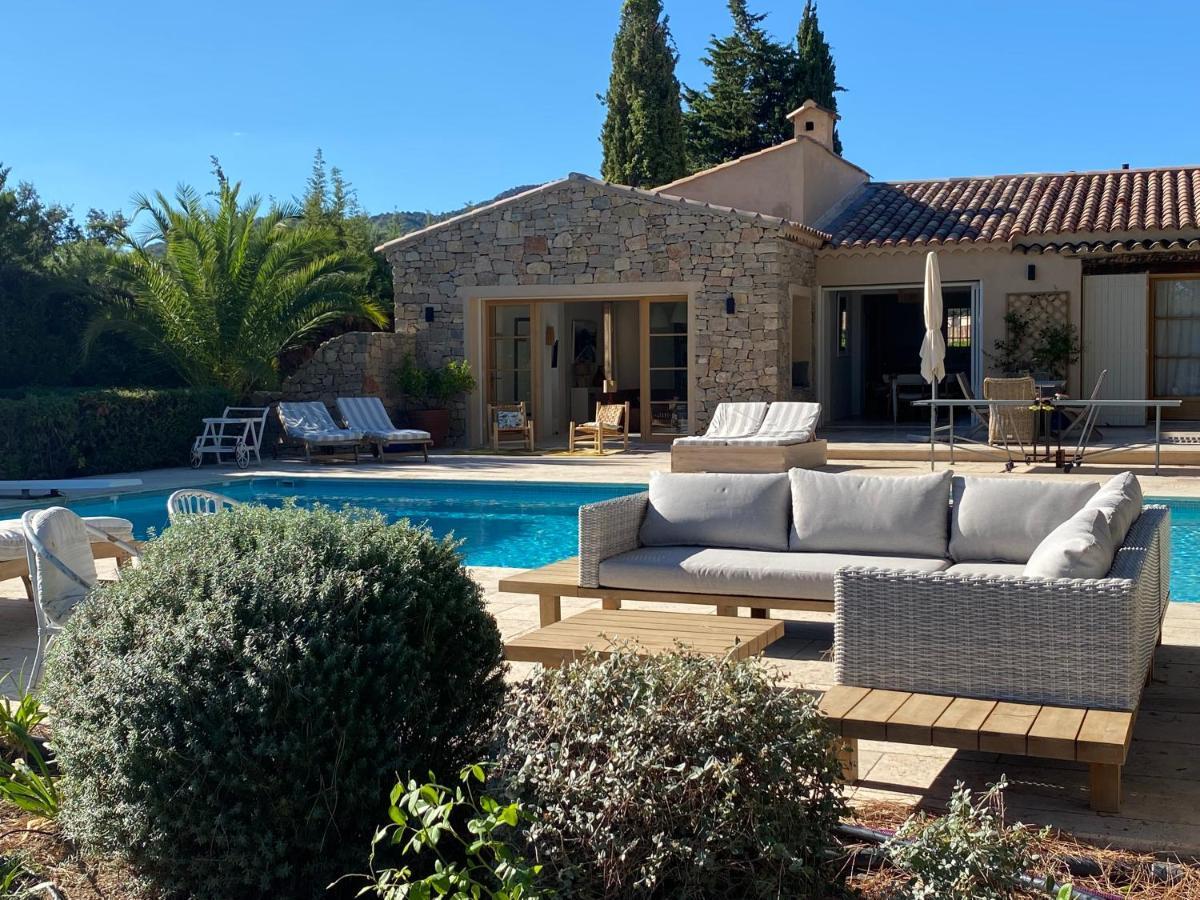 Lovely "Provence" Villa With Sea View, Private Heated Pool, Airco And Beautiful Garden Grimaud Exterior foto