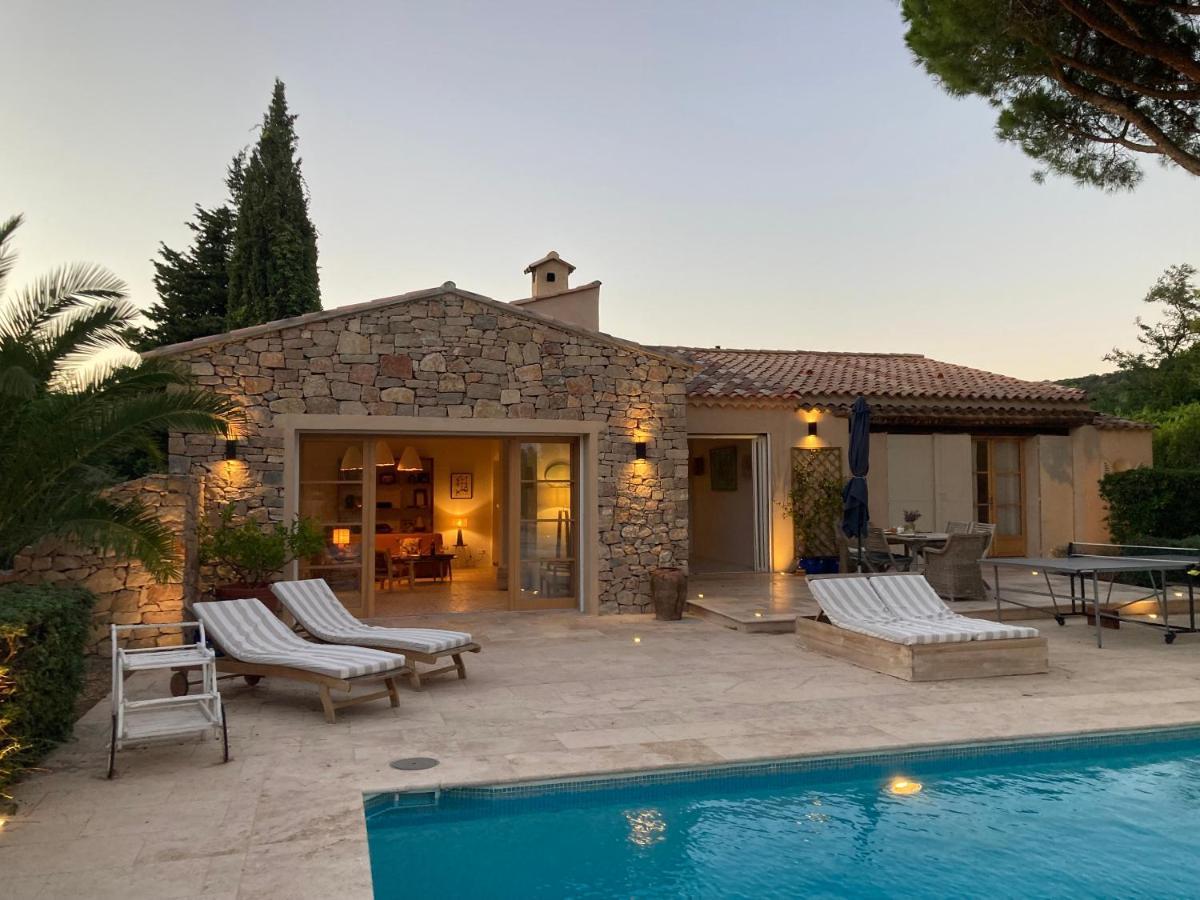 Lovely "Provence" Villa With Sea View, Private Heated Pool, Airco And Beautiful Garden Grimaud Exterior foto